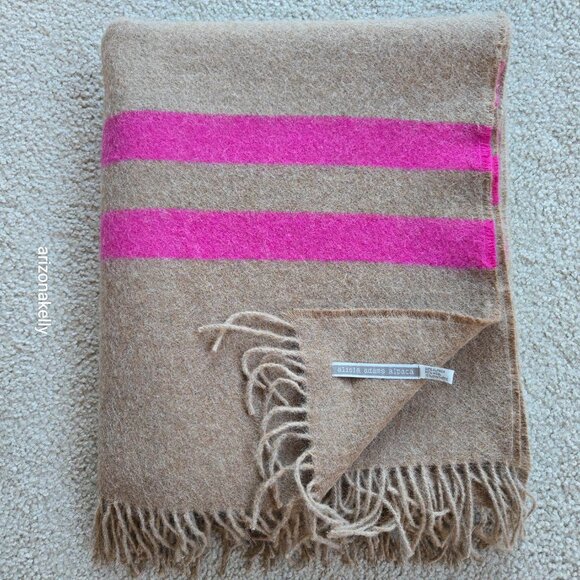 NEW alicia adams alpaca Big Sur Wrap Throw Blanket RETAIL $495 - Picture 4 of 16